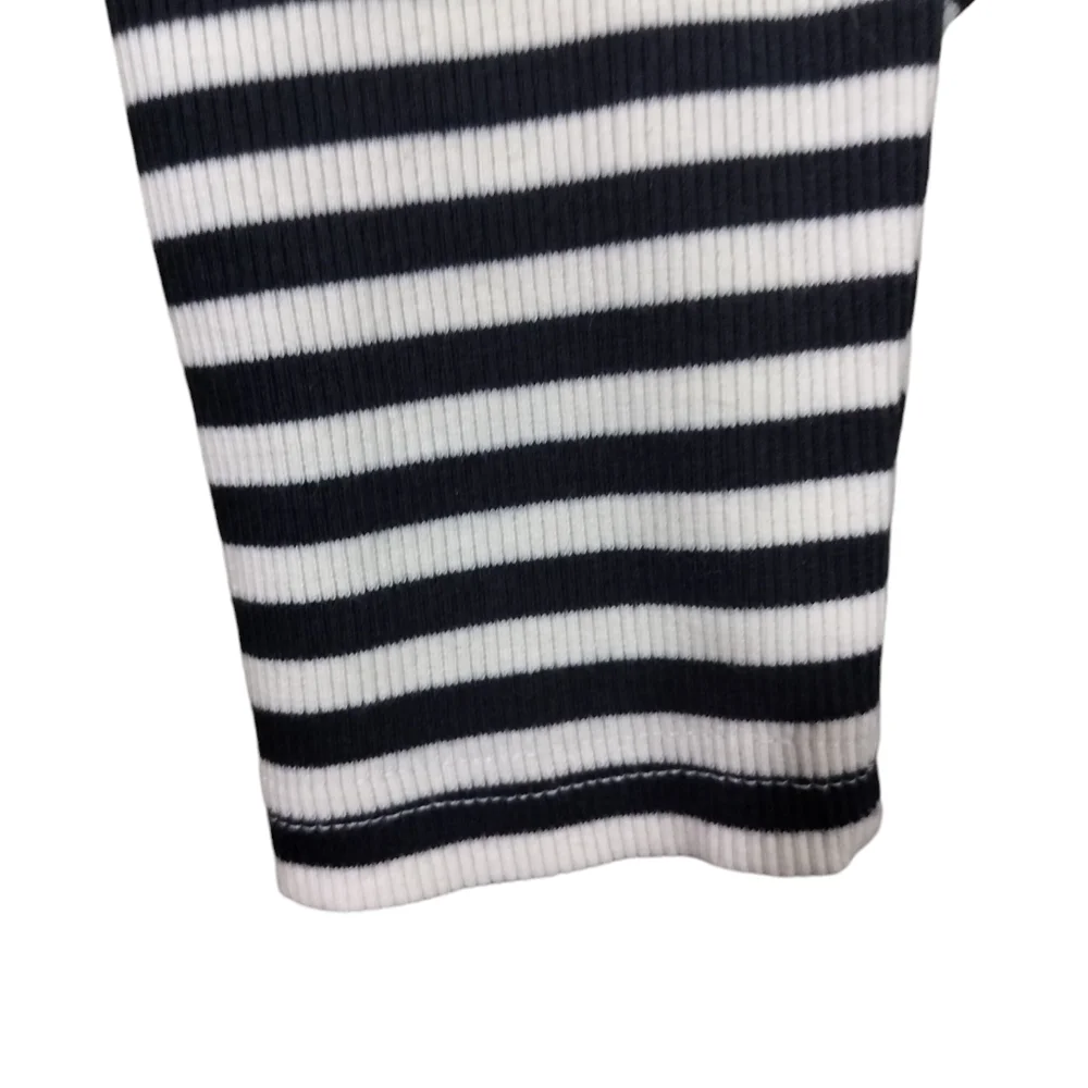2960)Pretty Little Thing Thick Rib Striped Button Through Long Sleeve Dress 10 - Picture 5 of 11